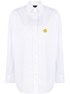 Joshua Sanders t-shirt en coton à motif Smiley - Blanc