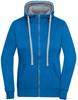 James & Nicholson JN962 Ladies´ Lifestyle Zip-Hoody - Cobalt/Grey-Heather - S