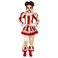 Horror clown Candy verkleed kostuum voor meisjes 10-12 jaar (140-152)  - - thumbnail