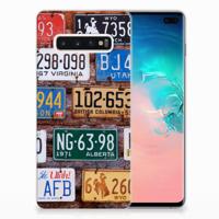 Samsung Galaxy S10 Plus | Siliconen hoesje | met foto Kentekenplaten