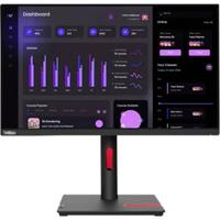 Lenovo ThinkVision T24i-30 LED-monitor Energielabel E (A - G) 60.5 cm (23.8 inch) 1920 x 1080 Pixel 16:9 4 ms DisplayPort, Audio-Line-out, HDMI, USB-A 3.0, VGA