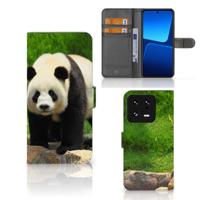Xiaomi 13 Pro | Telefoonhoesje | Met pasjeshouder | Panda