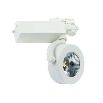 BS0031 LED 3-fase railspot Rond 10W 2700K 36º Dimbaar Wit