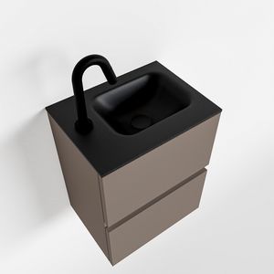 Toiletmeubel Mondiaz Ada | 40 cm | Meubelkleur Smoke | Lex wastafel Urban Links | 1 kraangat