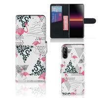 Sony Xperia L4 | Telefoonhoesje | Met pasjeshouder | Flamingo Triangle