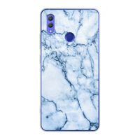 Blauw marmer: Honor Note 10 Transparant Hoesje
