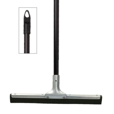 Vloertrekker / watertrekker - metaal en rubber - B34 cm - steel kunststof zwart