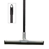 Vloertrekker / watertrekker - metaal en rubber - B34 cm - steel kunststof zwart