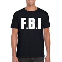 Politie FBI carnaval t-shirt zwart voor heren 2XL  - - thumbnail