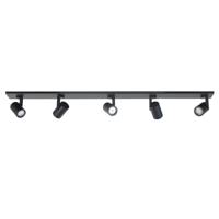 Highlight OpbouwspotHalo zwart 5-lichts - S7378.01