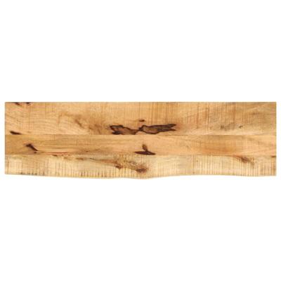 Tafelblad met natuurlijke rand 100x30x2,5 cm massief mangohout