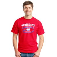 Rood heren t-shirt Nederland