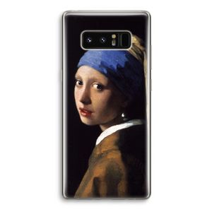 The Pearl Earring: Samsung Galaxy Note 8 Transparant Hoesje