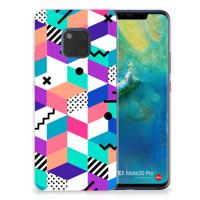 Huawei Mate 20 Pro | TPU Hoesje | Blokken Kleurrijk