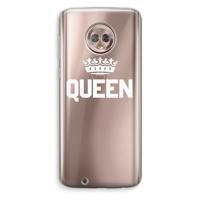Queen zwart: Motorola Moto G6 Transparant Hoesje - thumbnail