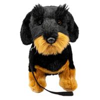 Carl Dick Pluche knuffeldier Teckel hond - premium kwaliteit knuffels - 30 cm - huisdieren knuffel