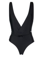 Karl Lagerfeld maillot de bain Karl Dna à col v plongeant - Noir