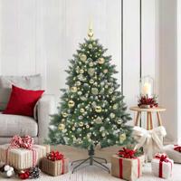 VidaXL Kunstkerstboom met 150 led groen 150 cm pvc en plastic en staal