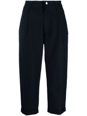 Giorgio Armani pantalon de costume à coupe courte - Bleu