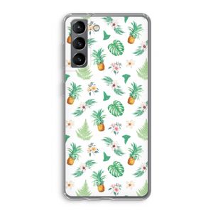 Ananas bladeren: Samsung Galaxy S21 Transparant Hoesje