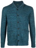 Zanone cardigan en maille fine - Bleu