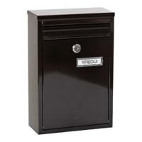 Brievenbus Arregui Zwart Staal 22 X 8 X 32 cm