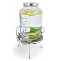 Drankdispenser/limonadetap - 8 ltr - inclusief standaard - 19 x 19 cm