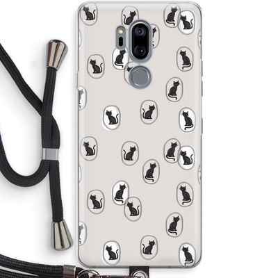 Miauw: LG G7 Thinq Transparant Hoesje met koord
