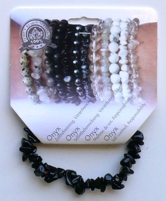 Splitarmband onyx