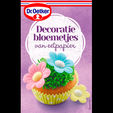 Dr. Oetker Decoratiebloemetjes Cupcake Taart versiering 3 g bij Jumbo