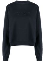 Woolrich sweat à logo brodé - Bleu