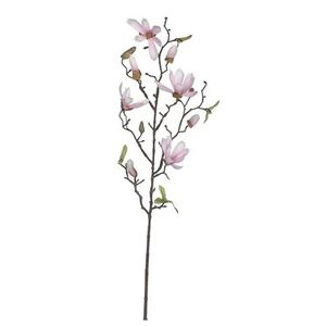 Licht roze Magnolia/beverboom kunsttak kunstplant 80 cm   -