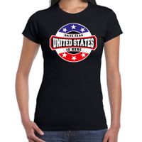 Have fear United States / Amerika is here supporter shirt / kleding met sterren embleem zwart voor dames 2XL  -