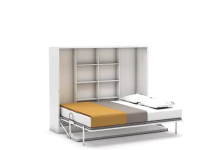 Tweepersoons bedkast met bureau Couple 1123 m Polyether matras SG 40 - tot 80 KG