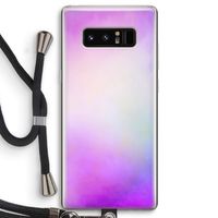 Clouds pastel: Samsung Galaxy Note 8 Transparant Hoesje met koord