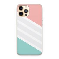 Strepen pastel: iPhone 13 Pro Max Transparant Hoesje