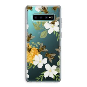 No flowers without bees: Samsung Galaxy S10 Plus Transparant Hoesje