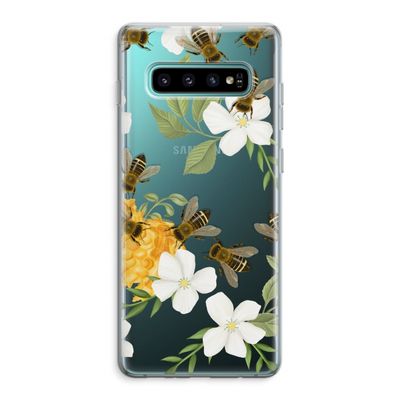 No flowers without bees: Samsung Galaxy S10 Plus Transparant Hoesje