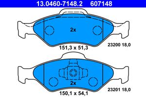 ATE Remblokset 13.0460-7148.2