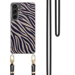 Samsung Galaxy S24 FE hoesje met zwart koord - Wavy twist