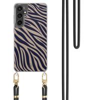 Samsung Galaxy S24 FE hoesje met zwart koord - Wavy twist