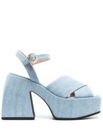 Nodaleto sandales Bulla Joni en Jean - Bleu - thumbnail