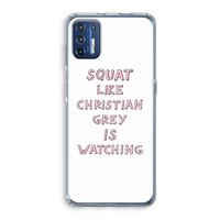 Christian Grey: Motorola Moto G9 Plus Transparant Hoesje