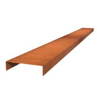 Overzetprofiel cortenstaal recht 20.4 x 5 x 230 cm, 2 mm (20 st )