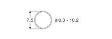 roco 40068 Tractiebanden voor gelijkstroommotoren. Voor wielen met een diameter van 8,3-10,2 mm.1 (pcs/stuks/Stück)