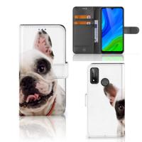 Huawei P Smart 2020 | Telefoonhoesje | Met pasjeshouder | Franse Bulldog