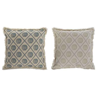 Kussen Home ESPRIT Blauw Beige 45 x 10 x 45 cm (2 Stuks)