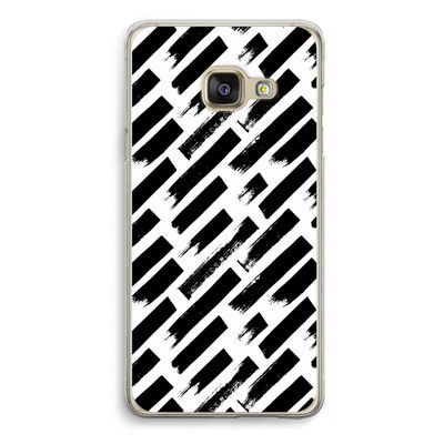 Zwarte vegen: Samsung Galaxy A3 (2016) Transparant Hoesje