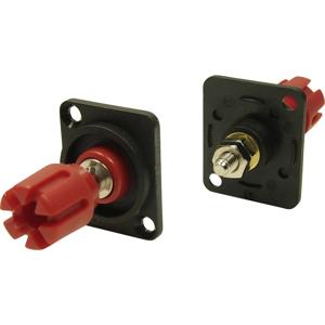 Cliff CP303011 Luidsprekerconnector Rood, Zwart 1 stuk(s)