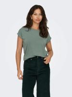 Only Onlclaudia S/s Glitter Stripe Top Jrs 15318422 T-shirt Korte Mouw Laurel Wreath Gold Lurex Stripe